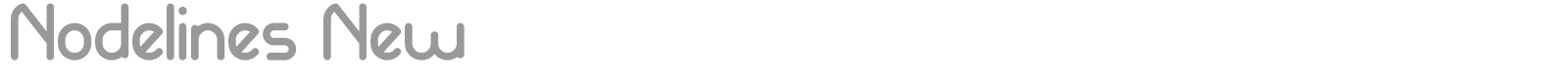 Nodelines font preview